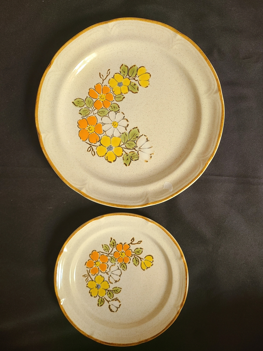Hearthside Spring Garden Baroque Plate Set - Dinner And Salad